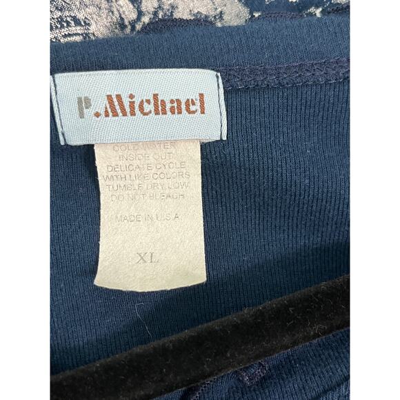 Vintage‎ Michael University Of Auburn Tigers Shirt Womens XL Blue Graphic AOP - Picture 5 of 8